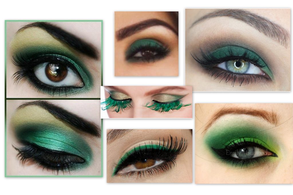 Jasność zielonego makijażu (51 zdjęć)