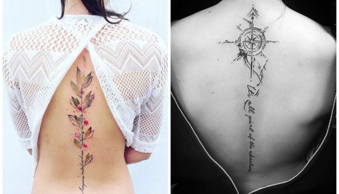 Tatuaże na plecach kobiet - ciekawe pomysły (69 zdjęć)